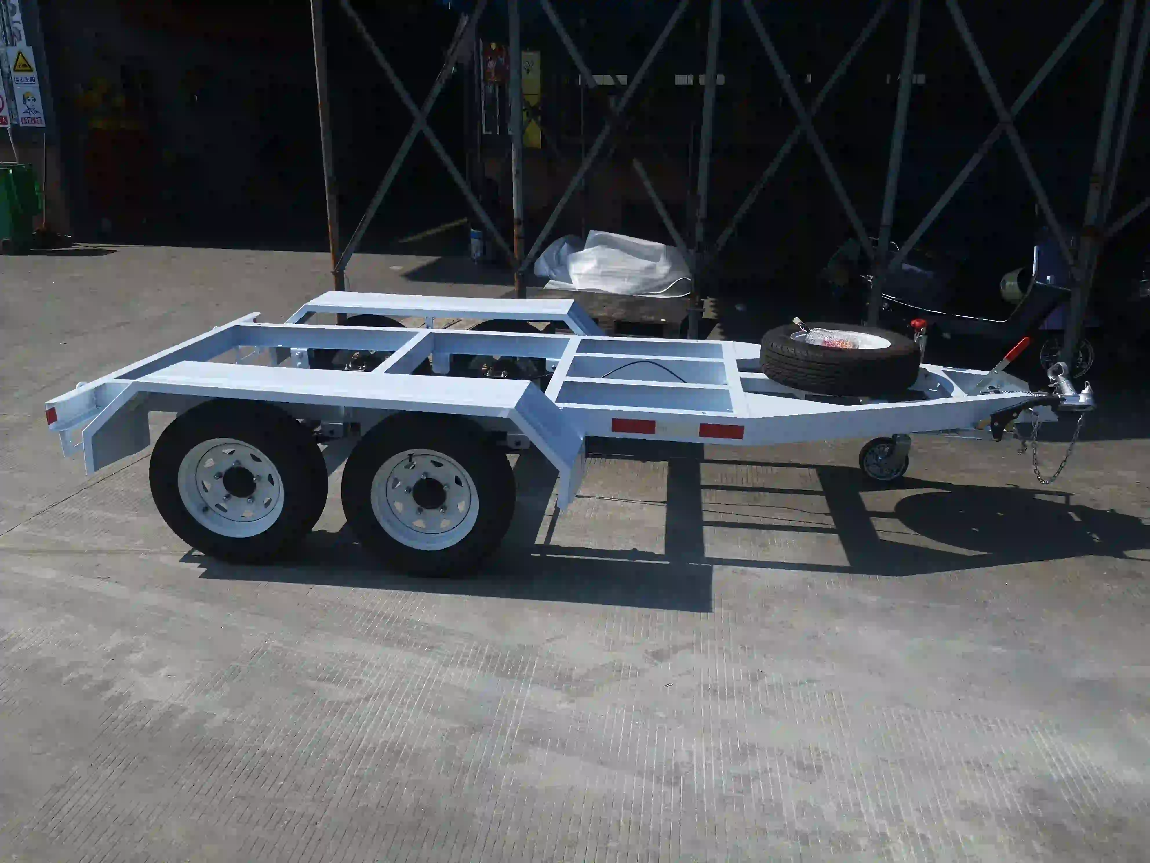 4 wheels trailer generator